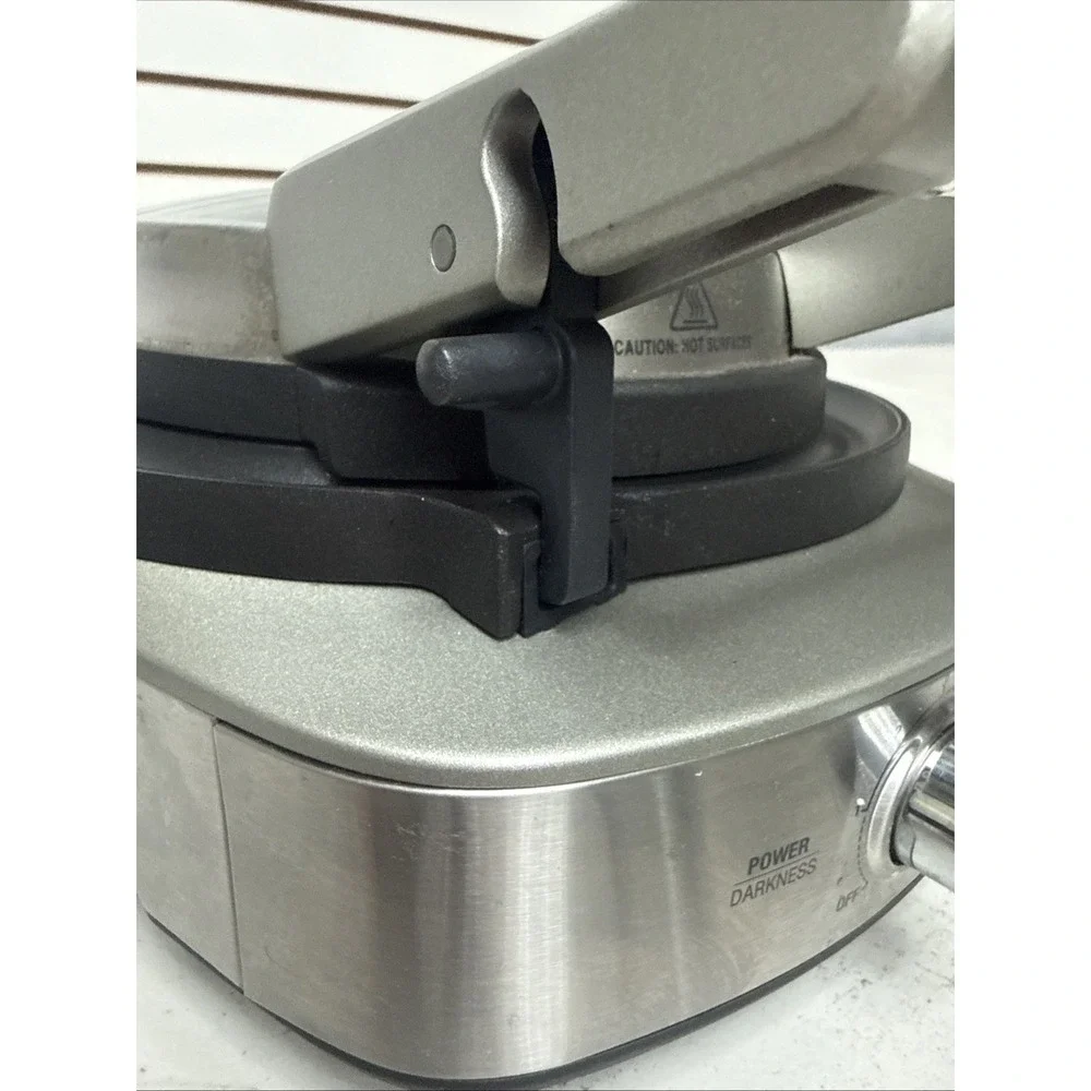 Breville Waffle Maker BWM520XL No Mess Stainless Steel WORKS Tested Clean EUC!!